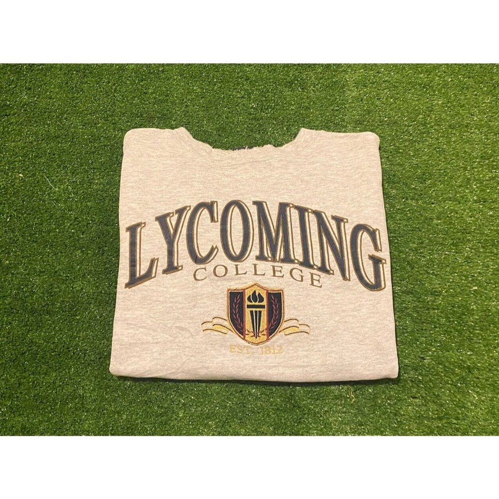 Vintage Jansport Lycoming College warriors arch college seal crewneck large